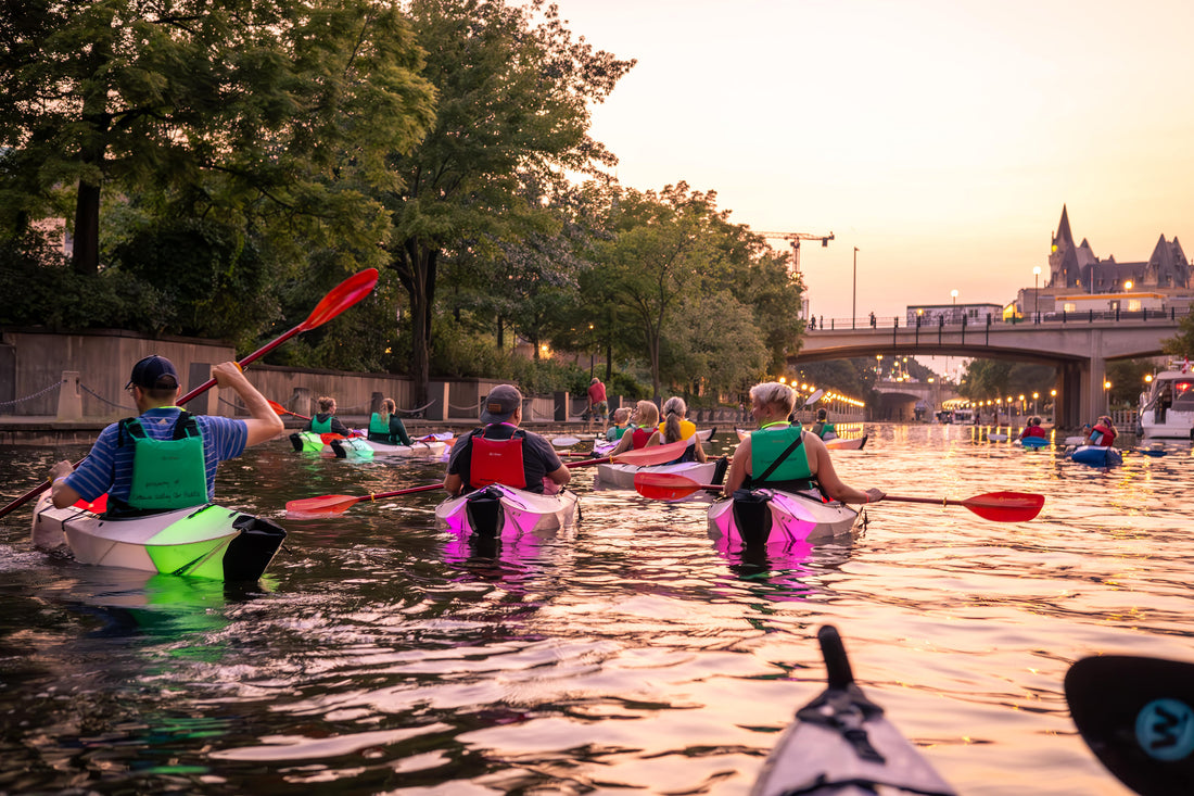 Light at Night Kayaking