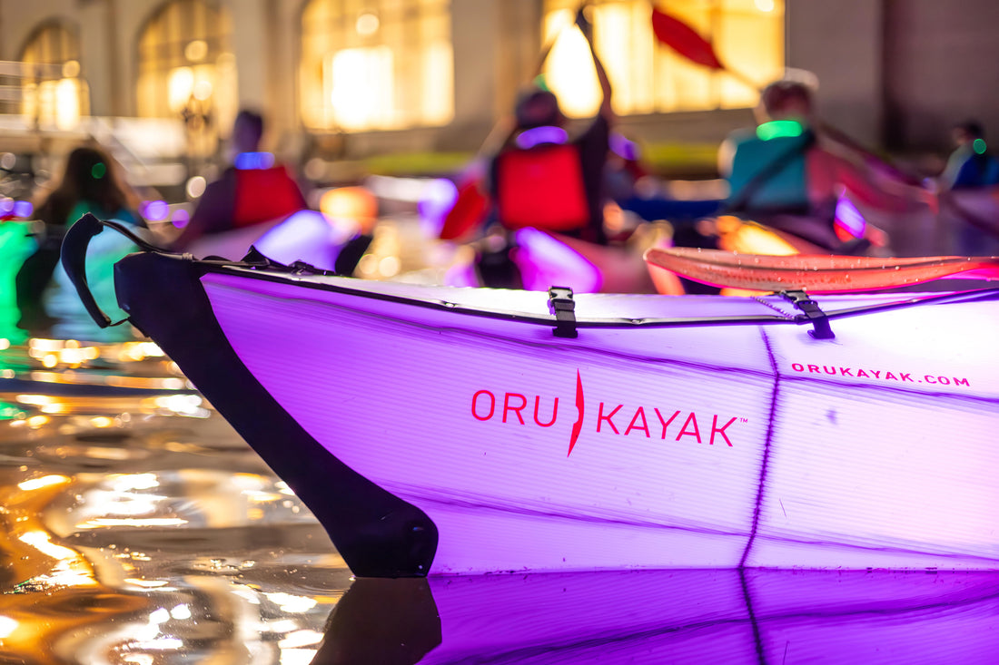 Light at Night Kayaking