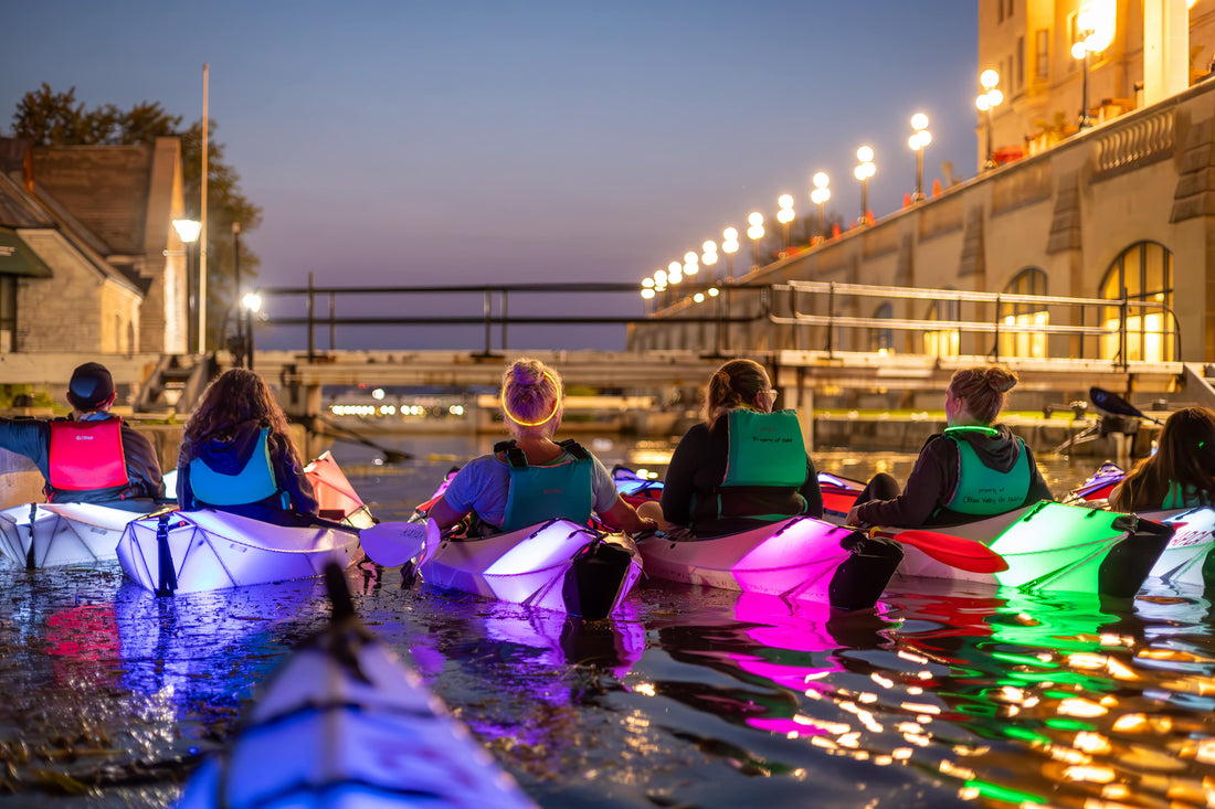 Light at Night Kayaking