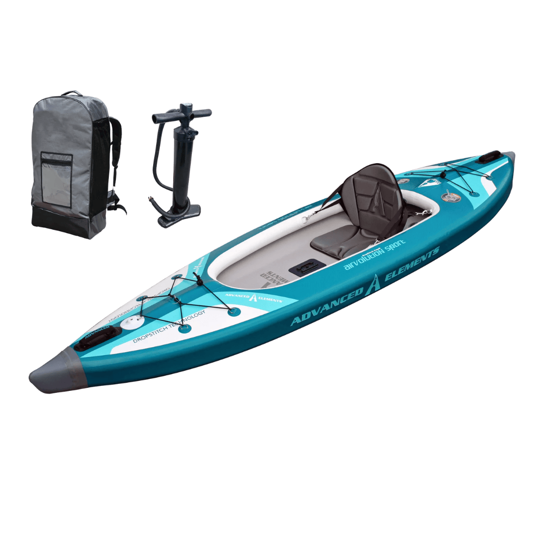 Advanced Elements Blue/White Advanced Elements AirVolution™ Sport Recreational Kayak with Pump AirVolution™ Sport Recreational Kayak with Pump - Ottawa Valley Air 