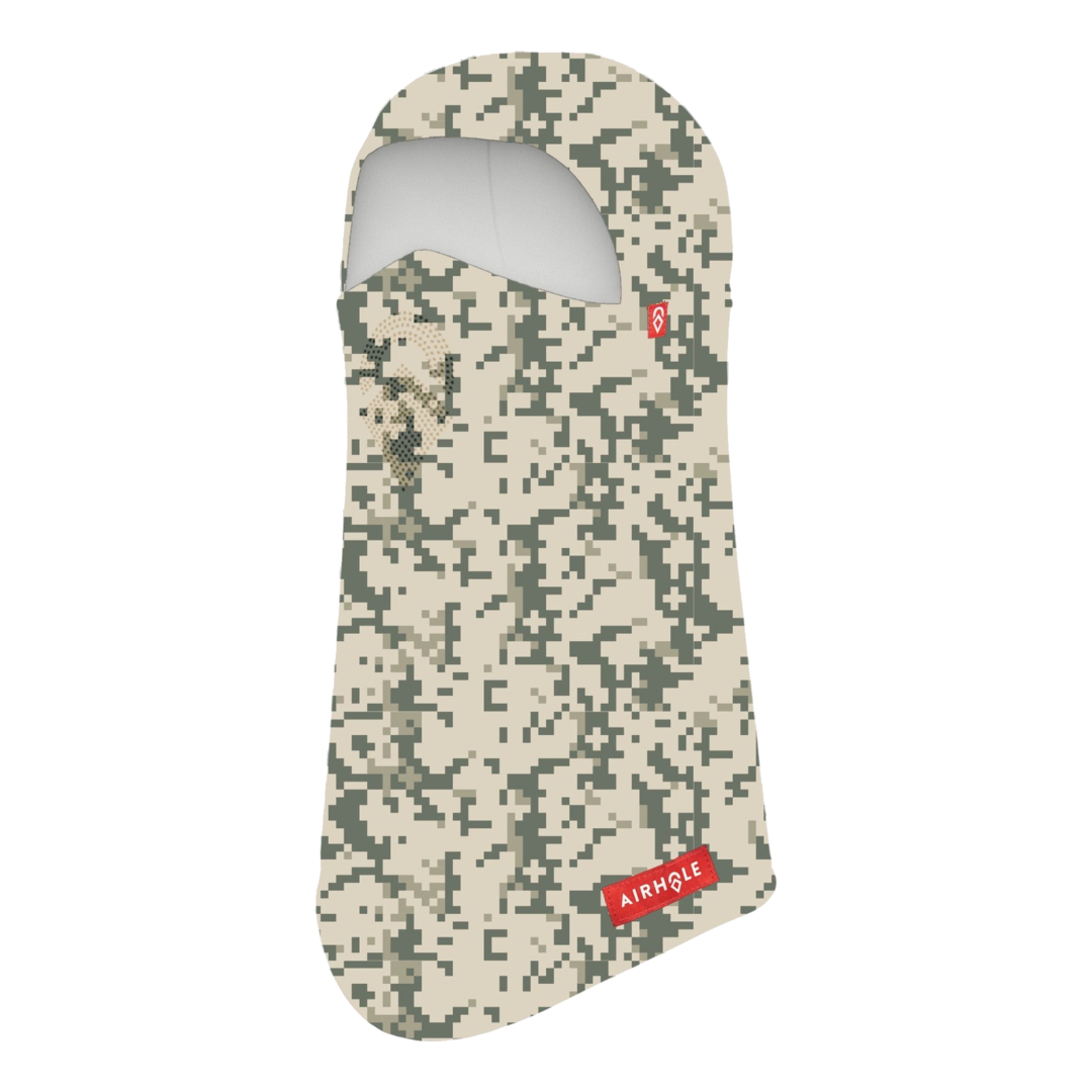 Airhole Laser Mouth | Drytech Balaclava in Digi - front three-quarter view