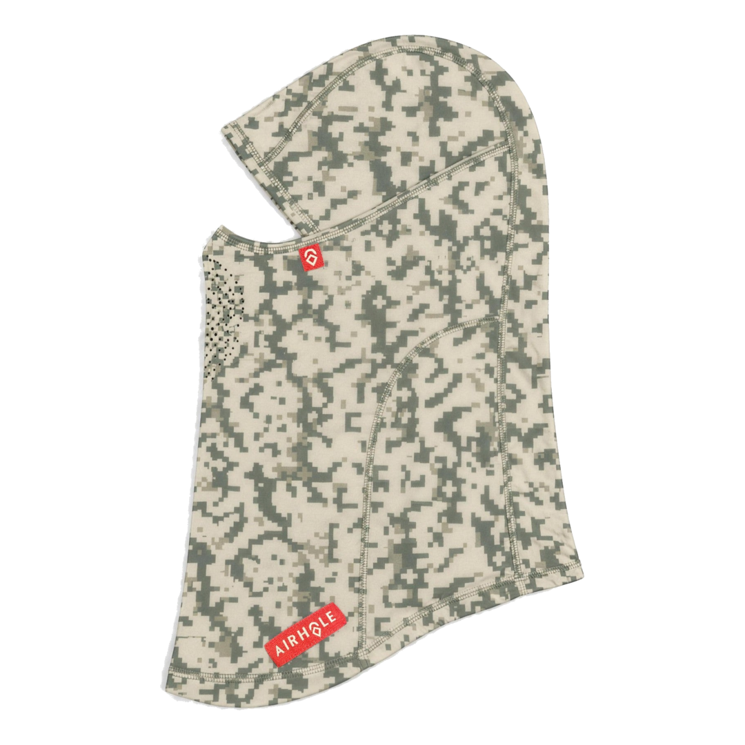 Airhole Laser Mouth | Drytech Balaclava in Digi - flat side view (reverse)