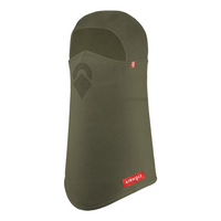Airhole Laser Mouth | Polar Fleece Balaclava in Algae - front three-quarter view