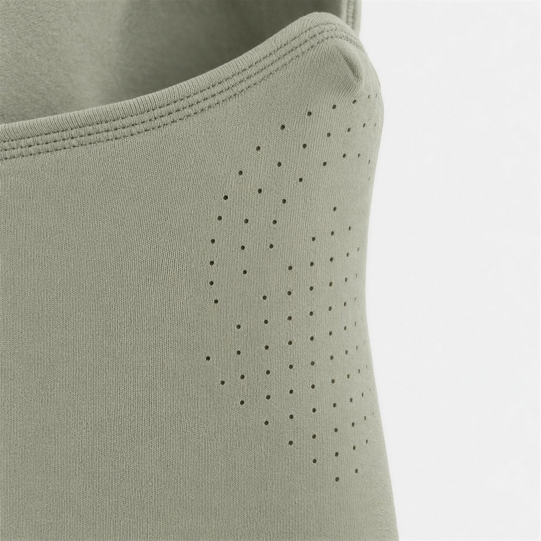 Airhole Laser Mouth | Polar Fleece Balaclava in Fibre - laser micro-airhole detail
