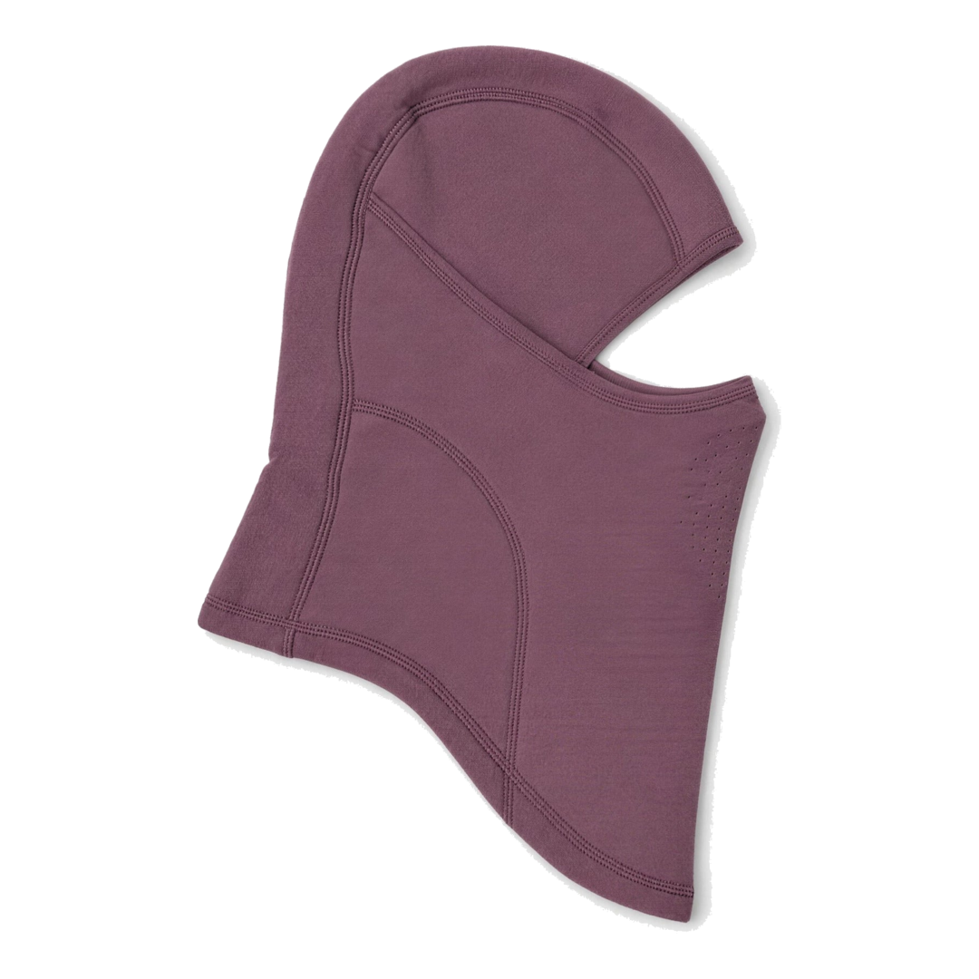 Airhole Laser Mouth | Polar Fleece Balaclava in Mulberry - flat side view