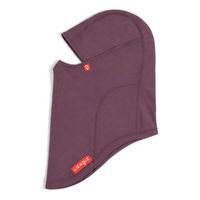 Airhole Laser Mouth | Polar Fleece Balaclava in Mulberry - flat side view (reverse)