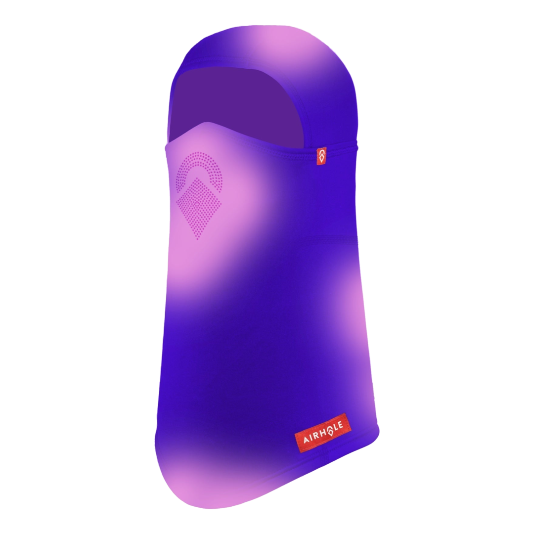 Airhole Laser Mouth | Thermacolour Hinge Balaclava in Purple (Pink) - front view