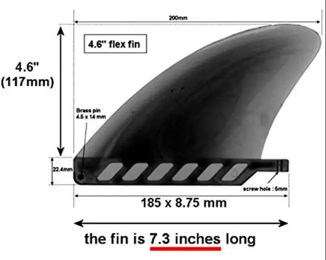 Atoll Atoll iSUP Paddle Board 4.6″ River Flex Fin