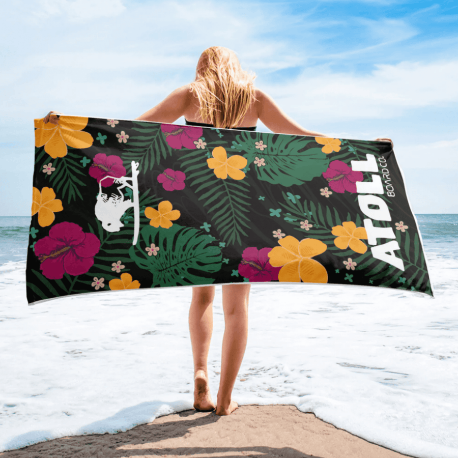 Atoll Atoll Board Co. Towel Atoll Board Co. Towel - Paddle Boarder and Shark -