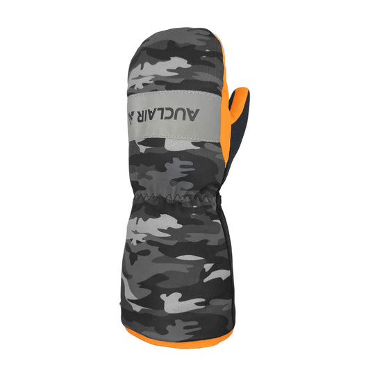 Auclair Camo Toddler's Mitts, Orange/Camo