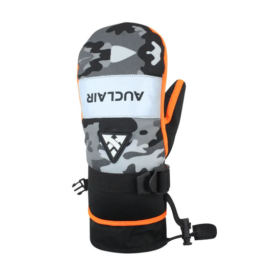 Auclair Camo Flash Kids' Mitts, Orange/Camo