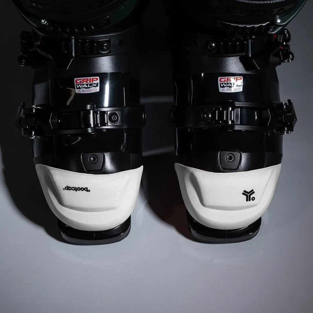 Bootcap 2.5 in White - pair front view