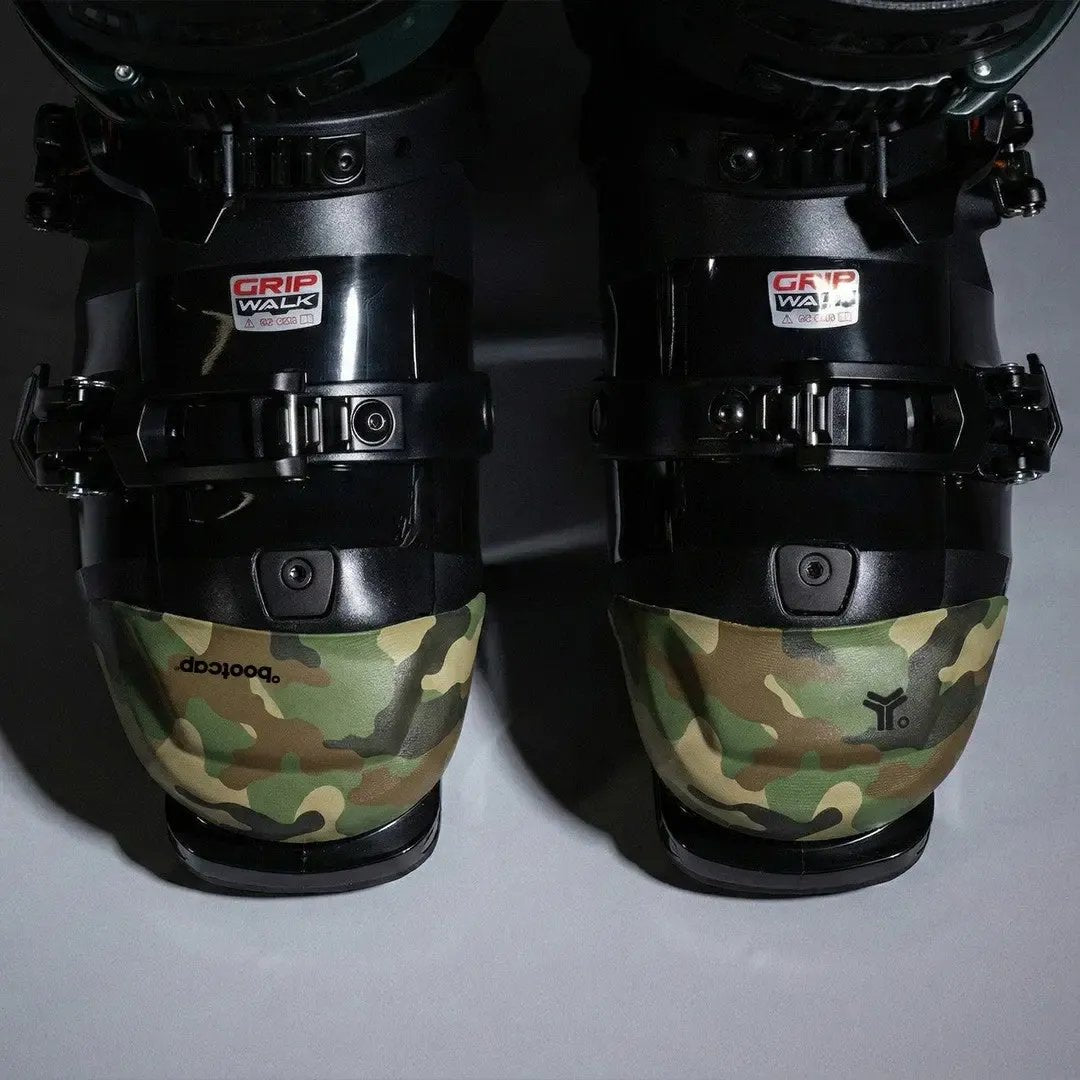 Bootcap 2.5 in Woodland Camo - pair front view