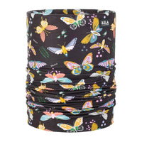 Bula Butterfly Black Bula Kids' Therma-Comfort Double Tube Neck Gaiter Bula Kids' Therma-Comfort Double Tube Gaiter