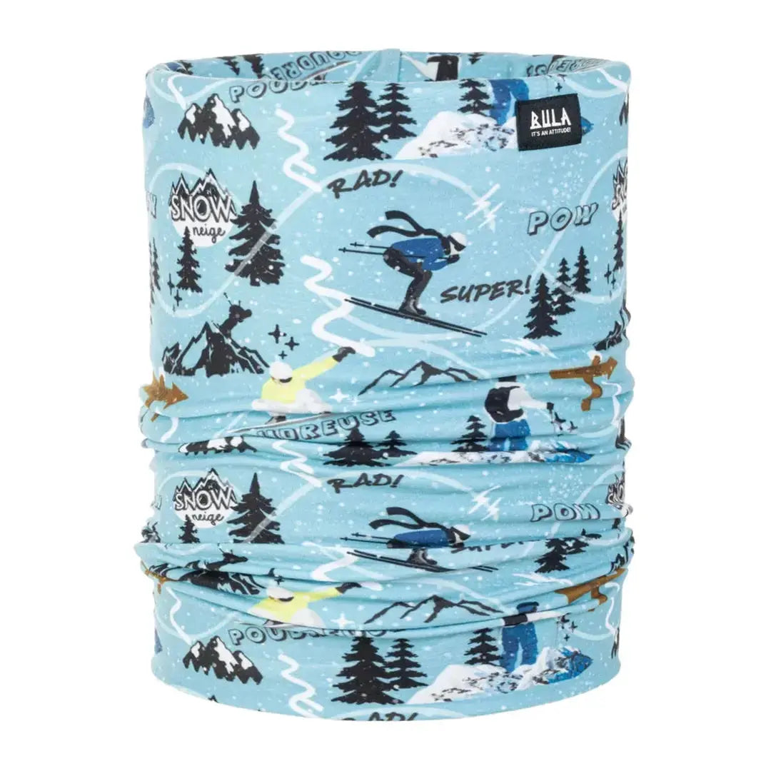 Bula Pow Teal Bula Kids' Therma-Comfort Double Tube Neck Gaiter Bula Kids' Therma-Comfort Double Tube Gaiter