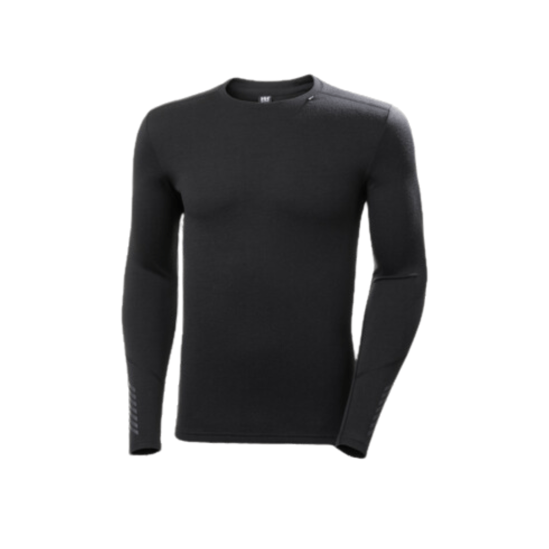 Helly Hansen Black / S Helly Hansen Men's LIFA® Merino Midweight Crew Base Layer Helly Hansen Men's LIFA® Merino Midweight Crew Base Layer