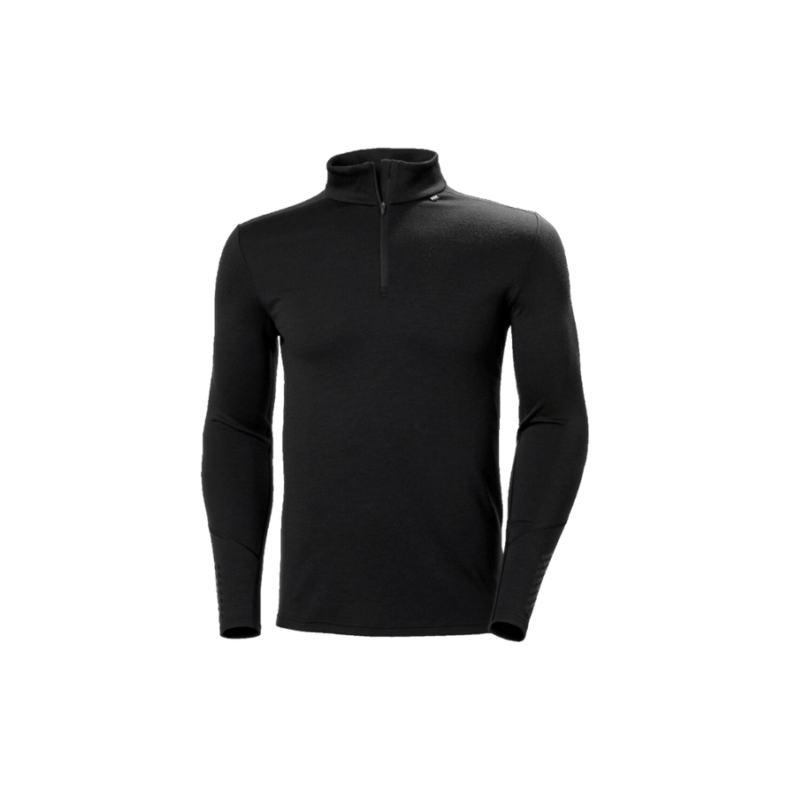 Helly Hansen Black / S Helly Hansen Men's LIFA® Merino Midweight Half-Zip Base Layer Helly Hansen Men's LIFA® Merino Midweight Half-Zip Base Layer