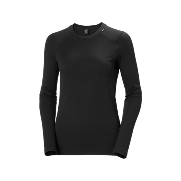 Helly Hansen Black / XS Helly Hansen Women's LIFA® Merino Midweight Crew Base Layer Helly Hansen Women's LIFA® Merino Midweight Crew Base Layer