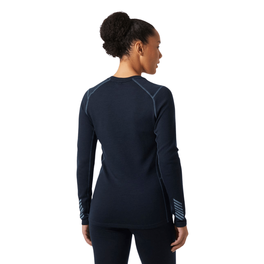 Helly Hansen Helly Hansen Women’s LIFA® Merino Midweight Graphic Long-Sleeve Crew Base Layer Helly Hansen Women’s LIFA® Merino Midweight Graphic Long-Sleeve Crew 