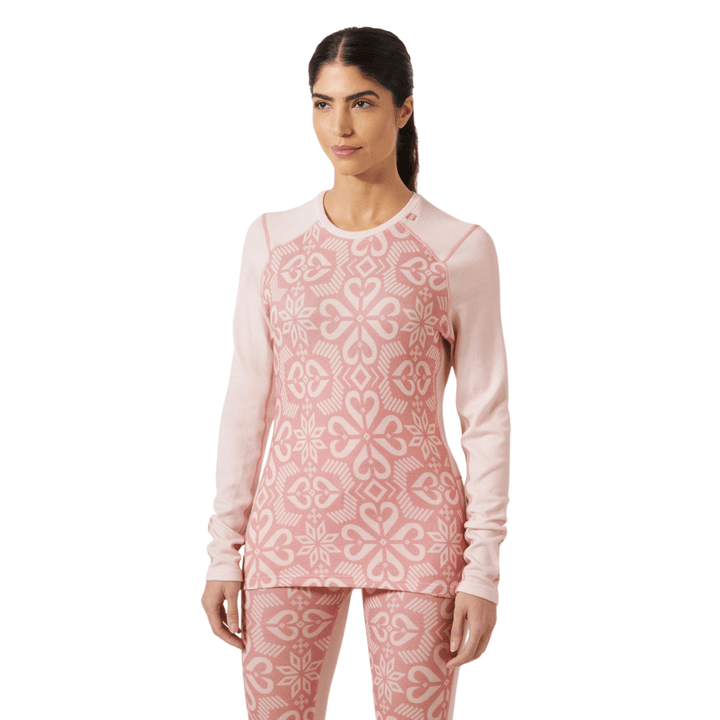 Helly Hansen Helly Hansen Women’s LIFA® Merino Midweight Graphic Long-Sleeve Crew Base Layer Helly Hansen Women’s LIFA® Merino Midweight Graphic Long-Sleeve Crew 