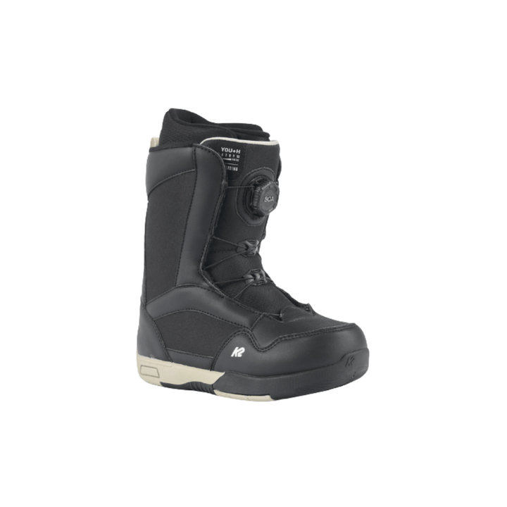 K2 Black / 4 K2 YOU+H Youth Snowboard Boots 2026 K2 YOU+H Youth Snowboard Boots 2026 - Ottawa Valley Air Paddle