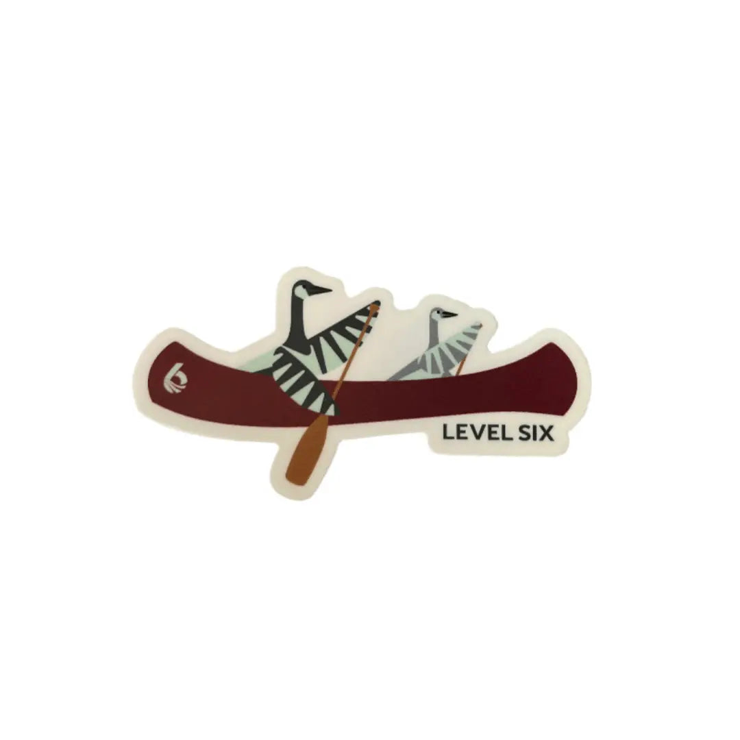 Level Six Level Six Canoe Geese Vinyl Sticker Level Six Canoe Geese Vinyl Sticker - Ottawa Valley Air Paddle