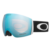Oakley Flight Deck L Unisex Goggles 2027 in Matte Black | Prizm Snow Sapphire Iridium - front three-quarter view