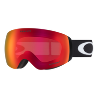 Oakley Flight Deck M Unisex Goggles 2027 in Matte Black | Prizm Snow Torch Iridium - front three-quarter view