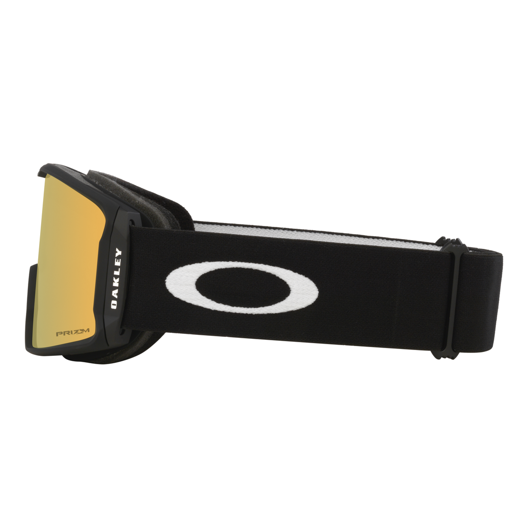 Oakley Line Miner L Unisex Goggles 2027 in Matte Black | Prizm 24K Iridium - side view