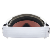 Oakley Line Miner M Unisex Goggles 2027 in Matte White | Prizm Snow Rose Gold Iridium - back view