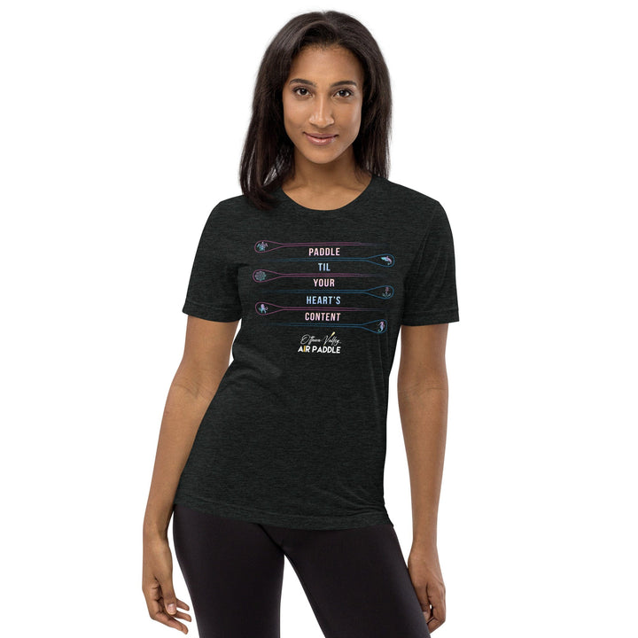 Ottawa Valley Air Paddle Charcoal-Black Triblend / XS Heart's Content Short Sleeve T-Shirt