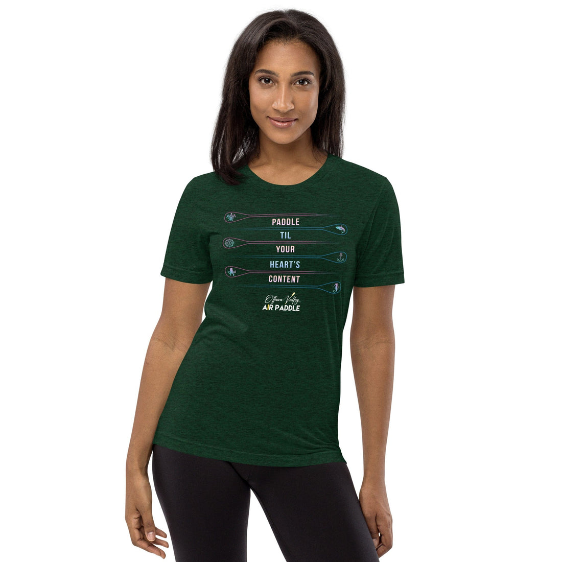 Ottawa Valley Air Paddle Emerald Triblend / XS Heart's Content Short Sleeve T-Shirt