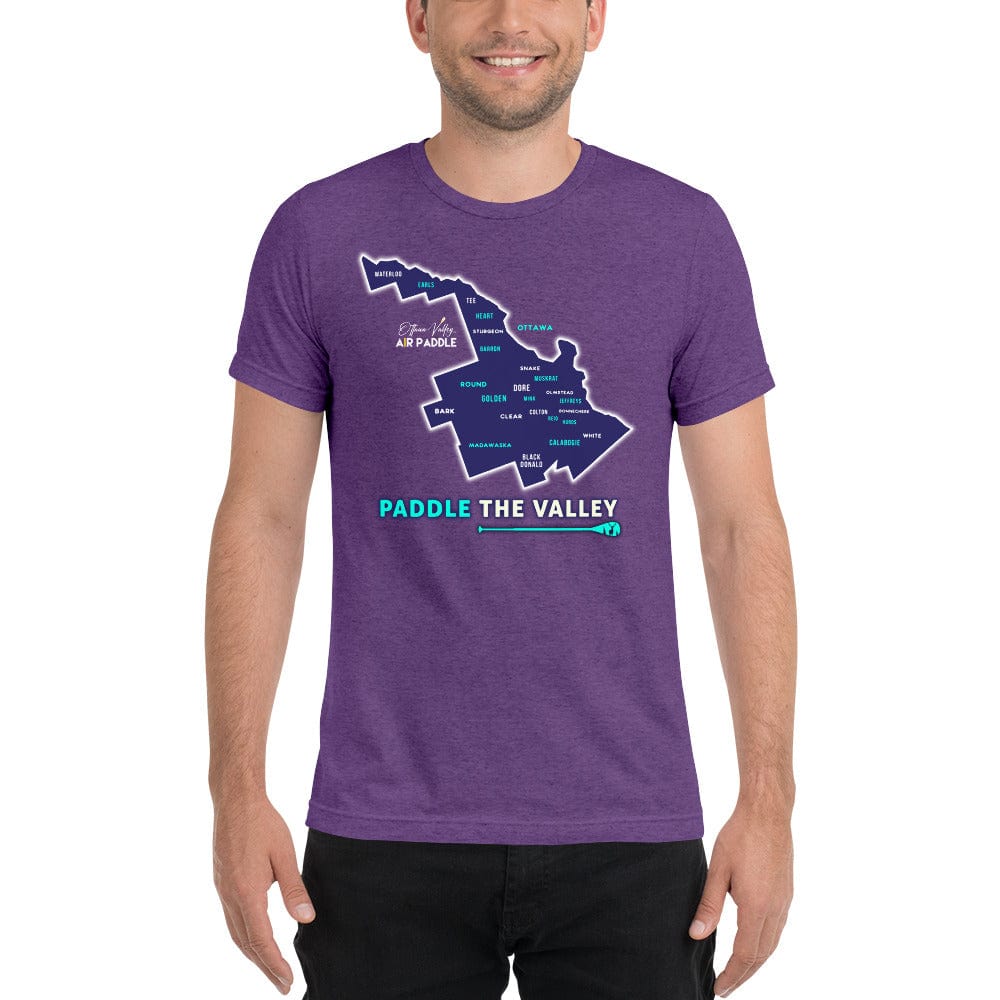 Ottawa Valley Air Paddle Purple Triblend / XS The Valley Short Sleeve T-Shirt