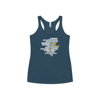 Ottawa Valley Air Paddle Indigo / XS Paddle the Valley - Women's Racerback Tank Plan For Today - Women's Racerback Tank - Ottawa Valley Air Paddle