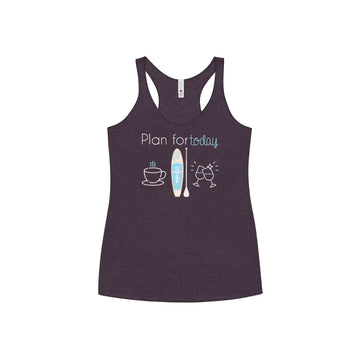 Ottawa Valley Air Paddle Vintage Purple / S Plan For Today - Women's Racerback Tank Plan For Today - Women's Racerback Tank - Ottawa Valley Air Paddle