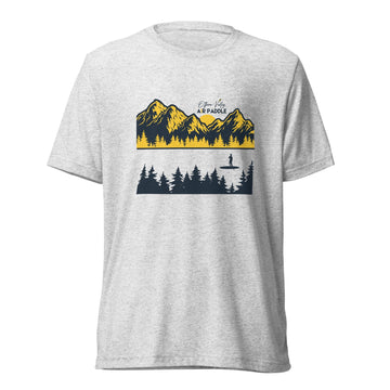 Ottawa Valley Air Paddle White Fleck / S Paddling In The Wild Unisex T-Shirt Paddling In The Wild Unisex T-Shirt - Ottawa Valley Air Paddle