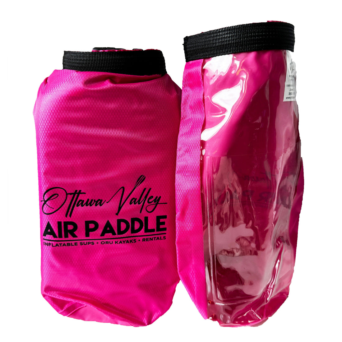 OVAP Pink 2.5L OVAP Dry Bag with Window 2.5L OVAP Dry Bag with Window - Ottawa Valley Air Paddle