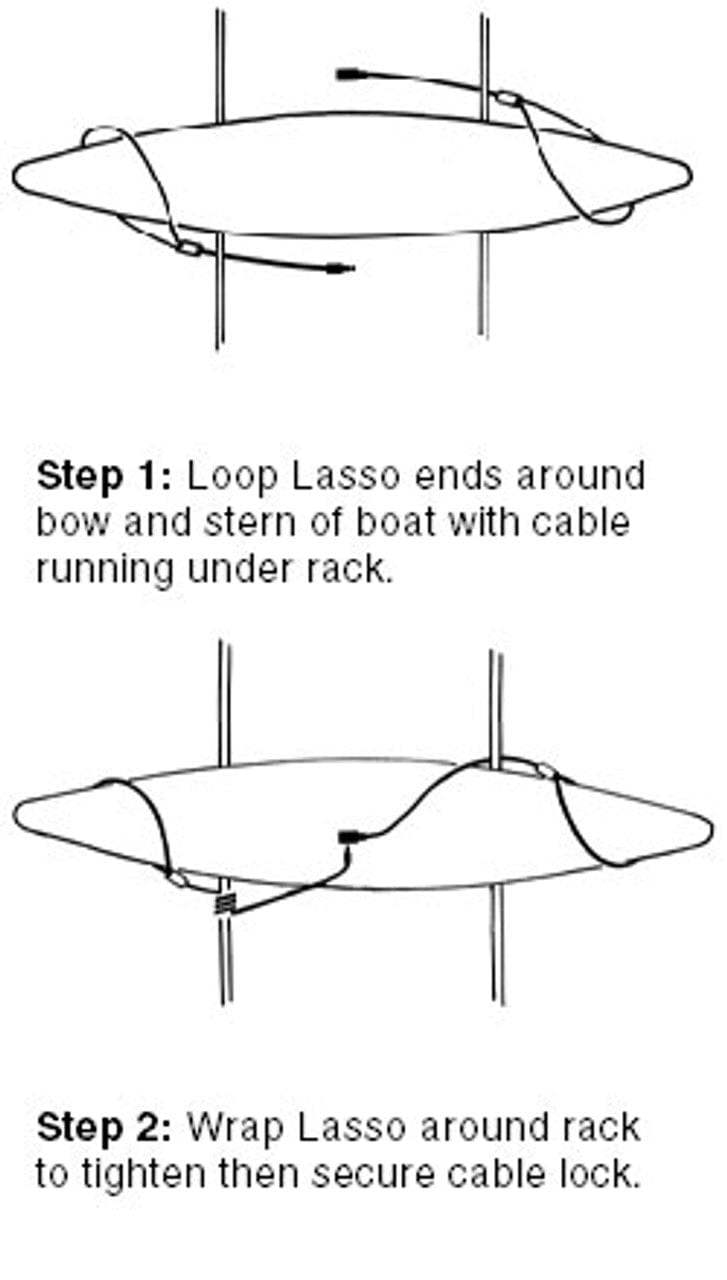 Perception Security Cable Lock for Sit-on-Top Kayaks 55"