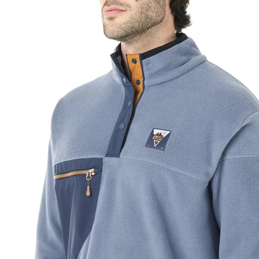 Picture Organic Clothing Picture Organic Men's Arcca Snap Fleece Pullover Picture Organic Arcca Men's Snap Fleece Pullover