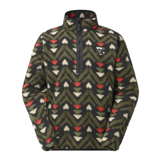 Picture Organic Men's Kimag Printed 1/4-Zip Sherpa Fleece