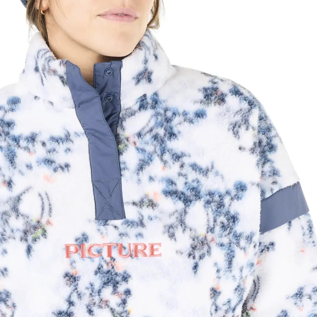 Picture Organic Clothing Picture Organic Women's Velora Printed Snap Fleece Pullover Picture Organic Velora Women's Printed Fleece Pullover