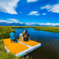 POP Board Co. POPUP DOCK 8’ x 7’ x 8” POP UP DOCK - Inflatable Dock - Party Barge - 60 Day Guarantee