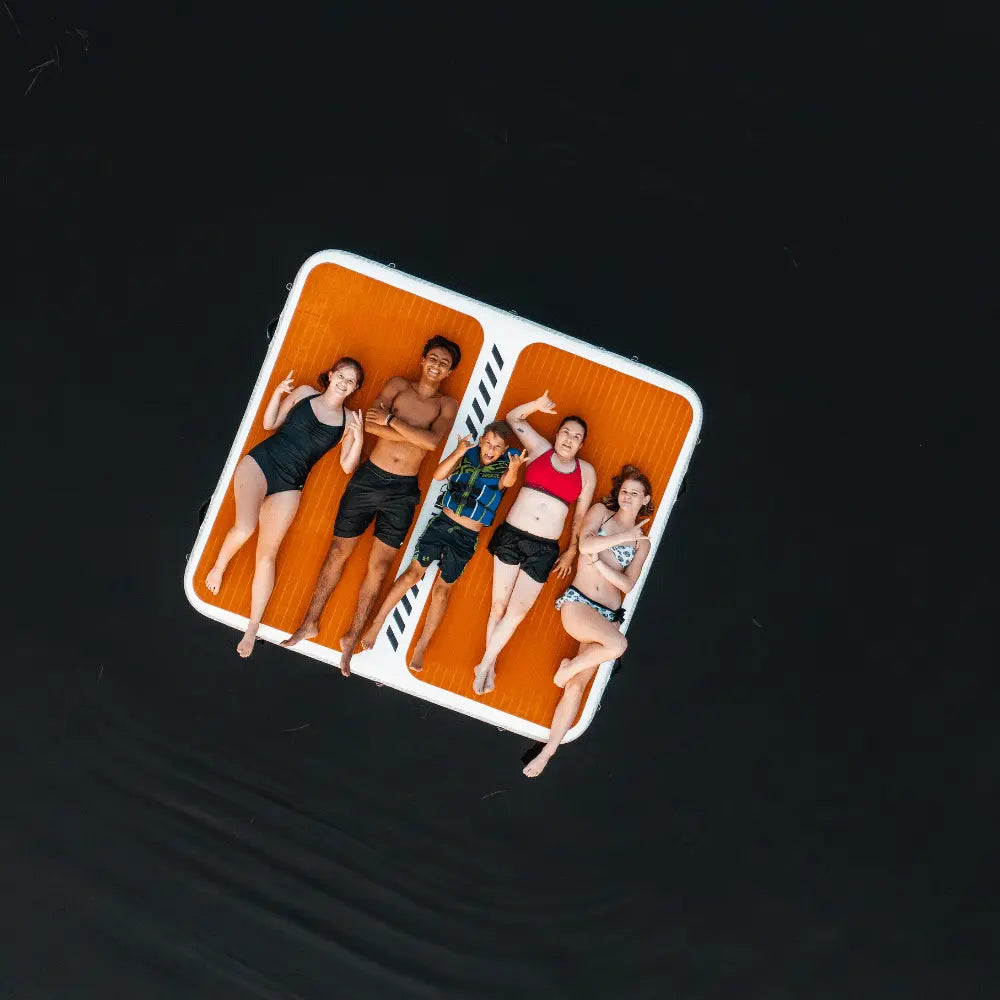 POP Board Co. POPUP DOCK 8’ x 7’ x 8” POP UP DOCK - Inflatable Dock - Party Barge - 60 Day Guarantee