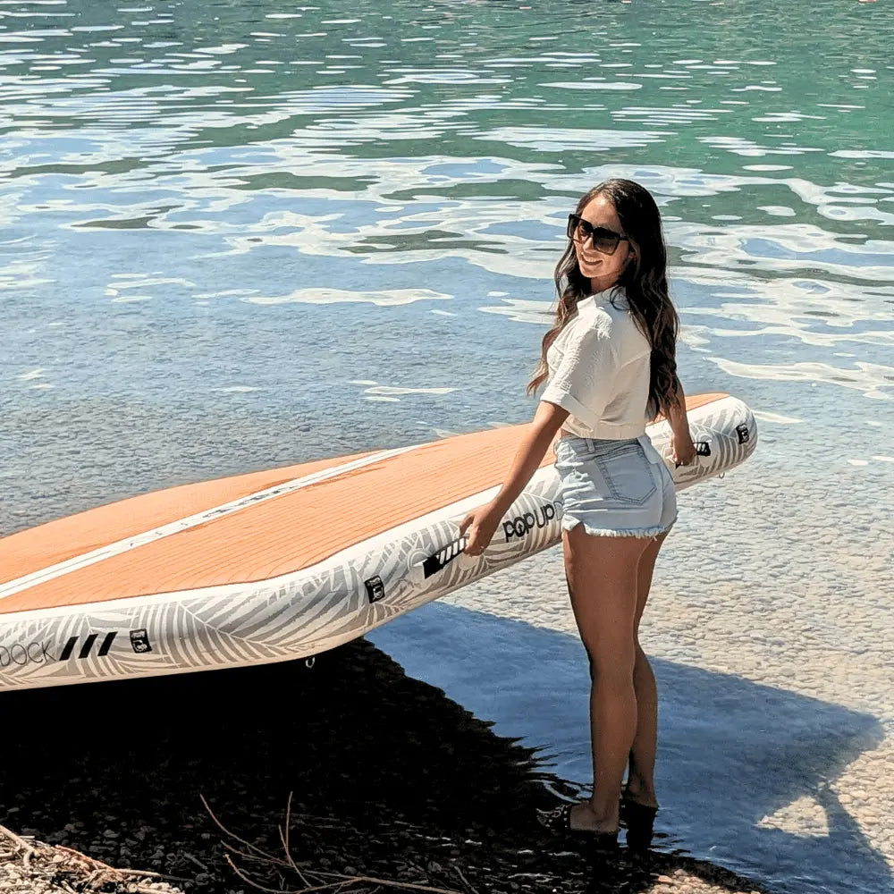 POP Board Co. POPUP DOCK 8’ x 7’ x 8” POP UP DOCK - Inflatable Dock - Party Barge - 60 Day Guarantee