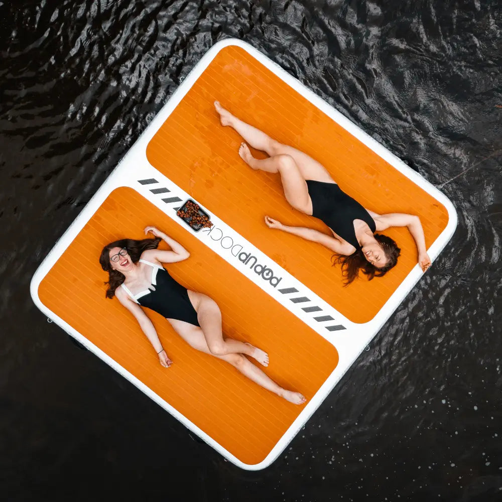 POP Board Co. POPUP DOCK 8’ x 7’ x 8” POP UP DOCK - Inflatable Dock - Party Barge - 60 Day Guarantee