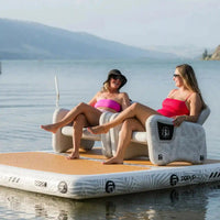 Pop Boards Inflatable Water Lounge Chair Set