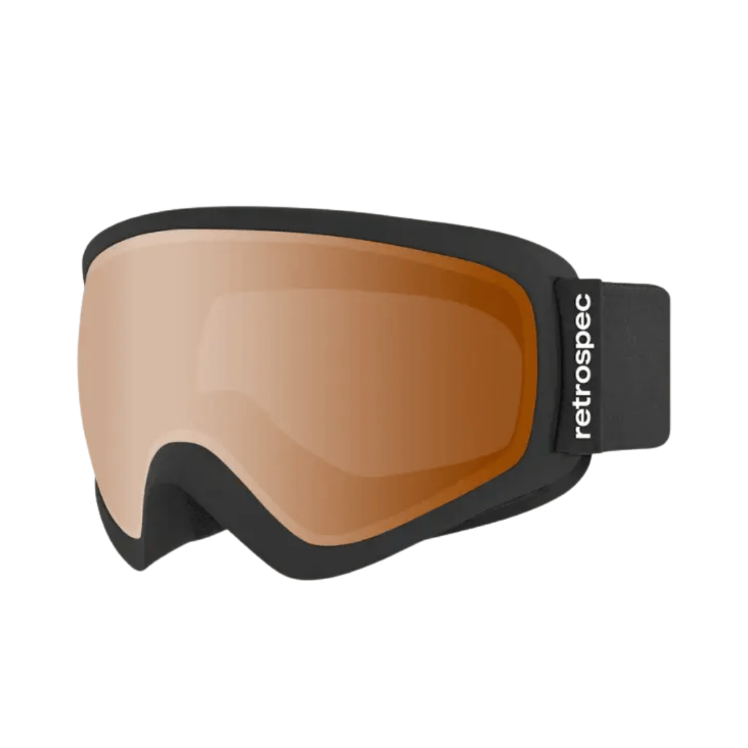 Retrospec Matte Black and Citrine Retrospec Dipper Kids' Ski & Snowboard Goggles Retrospec Dipper Kids' Ski & Snowboard Goggles - Ottawa Valley Air 