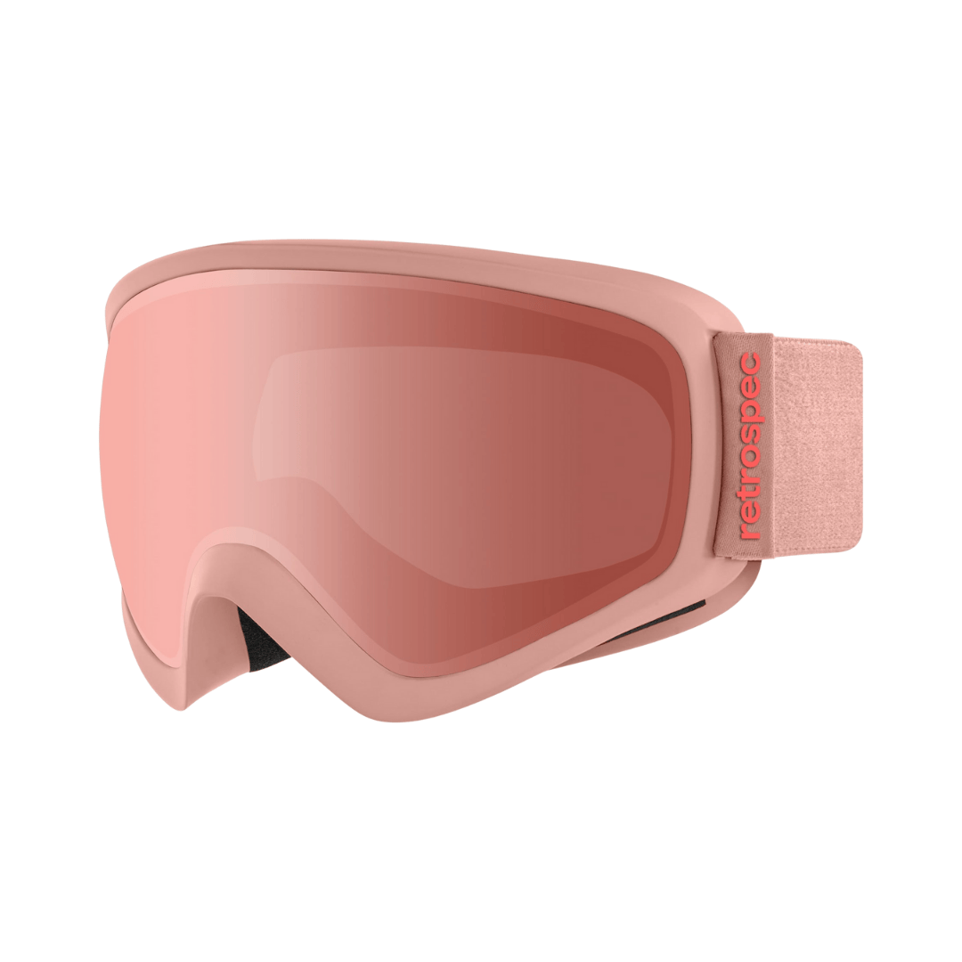 Retrospec Matte Blush and Ruby Retrospec Dipper Kids' Ski & Snowboard Goggles Retrospec Dipper Kids' Ski & Snowboard Goggles - Ottawa Valley Air 
