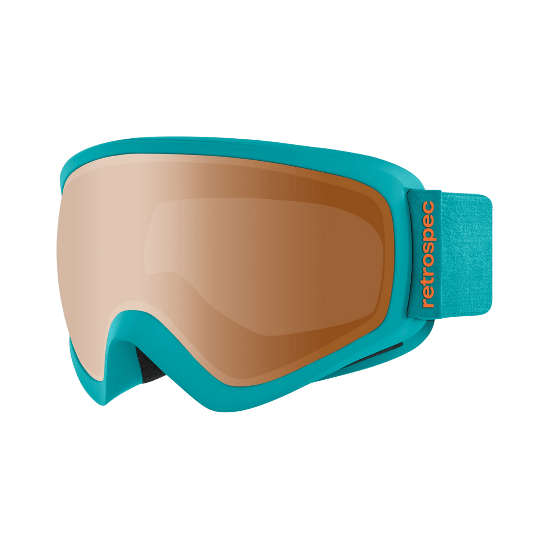 Retrospec Matte Teal and Citrine Retrospec Dipper Kids' Ski & Snowboard Goggles Retrospec Dipper Kids' Ski & Snowboard Goggles - Ottawa Valley Air 