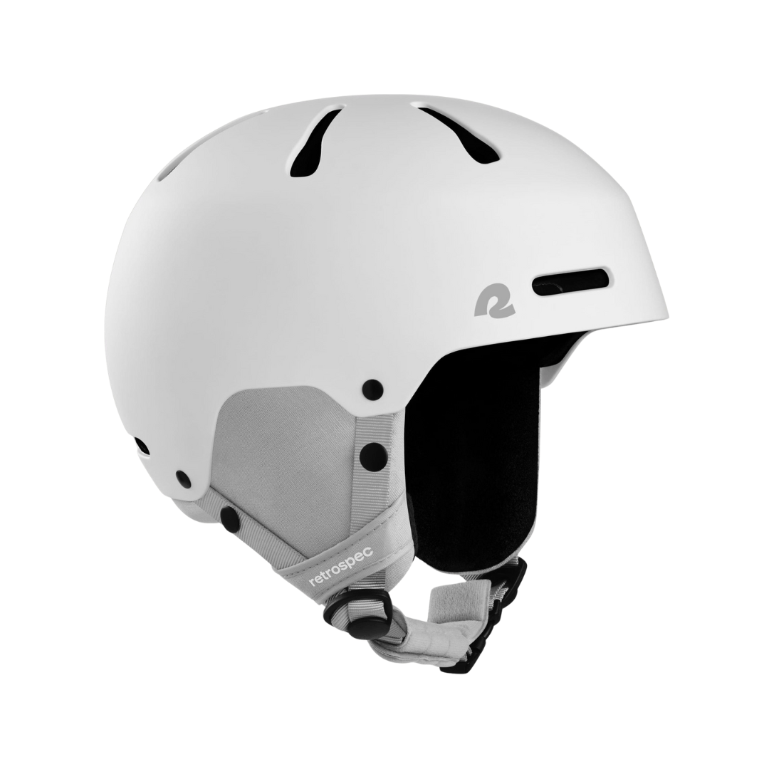 Retrospec Matte White / X-Small: 48-51cm Retrospec Comstock Kids' Ski & Snowboard Helmet Retrospec Comstock Kids' Ski & Snowboard Helmet - Ottawa Valley Air 